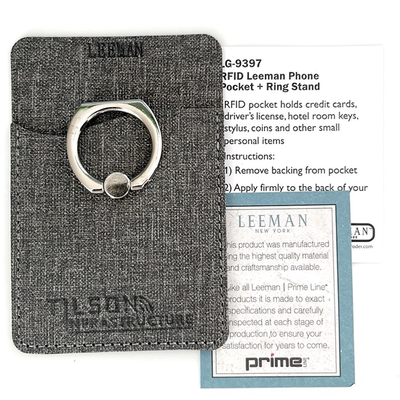 RFID Leeman phone pocket + ring stand - Picture 3 of 4
